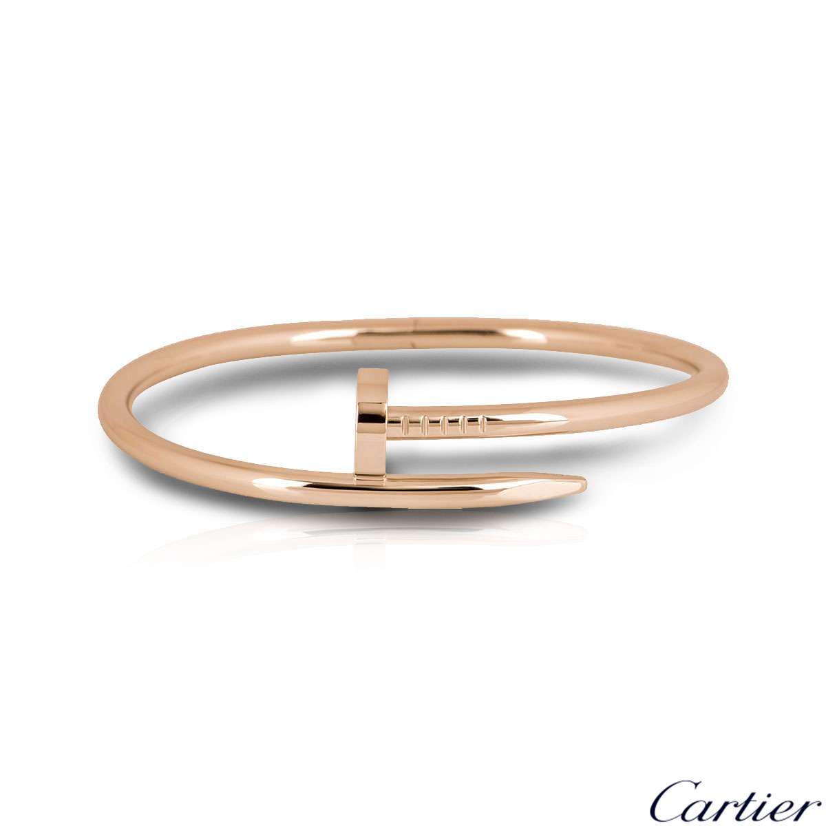 Cartier Rose Gold Juste Un Clou Bracelet Size 17 B6048117 | Rich Diamonds